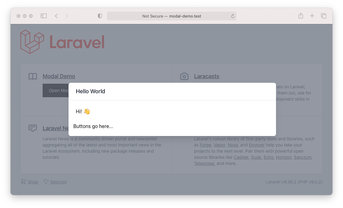 How to build modals with Laravel and Livewire